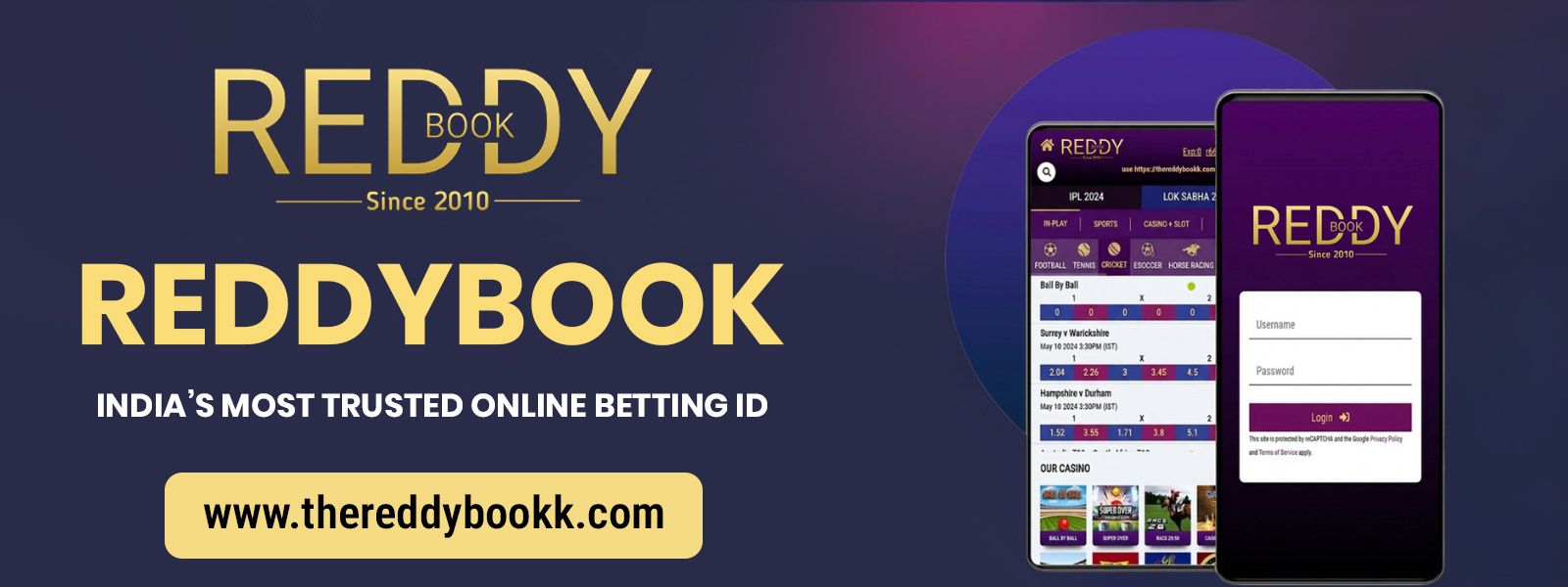 Reddybook app Banner